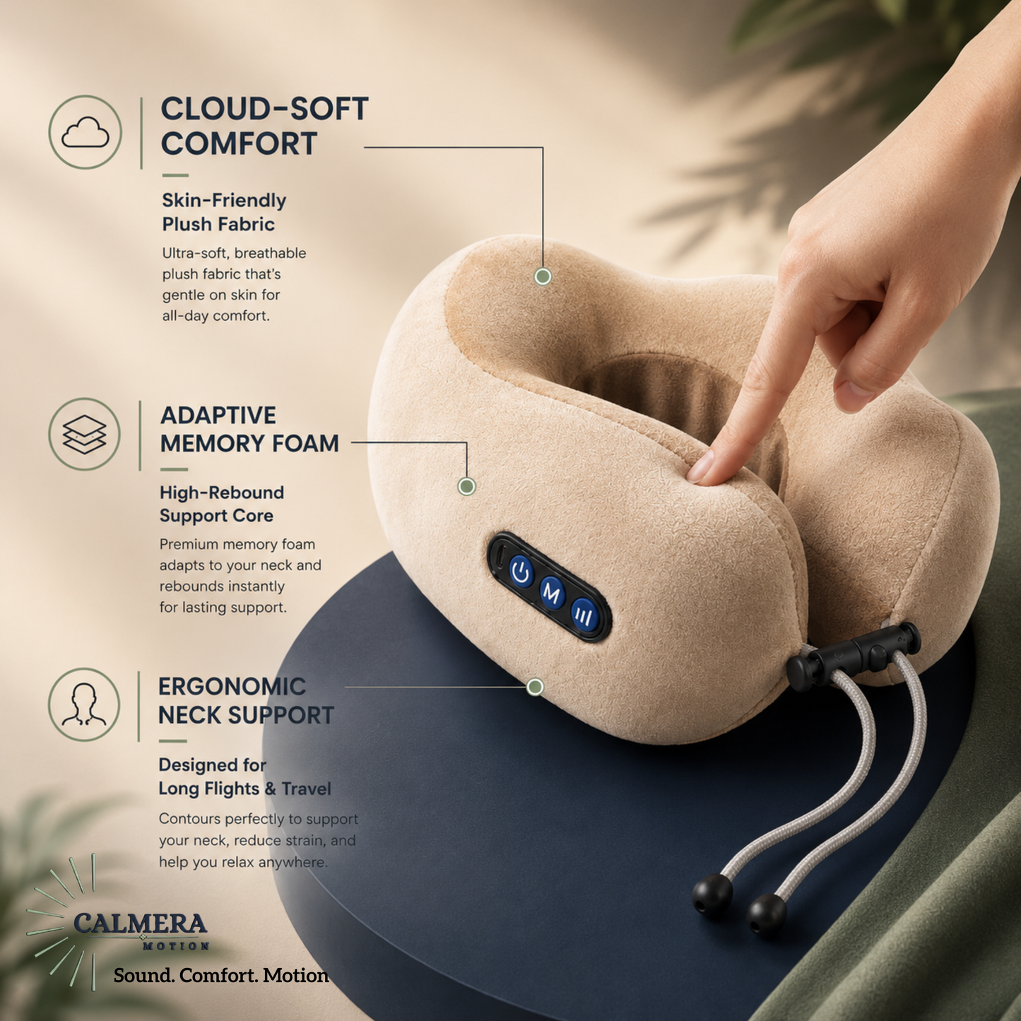 Calmera™ Voyage (Massage Travel Pillow)